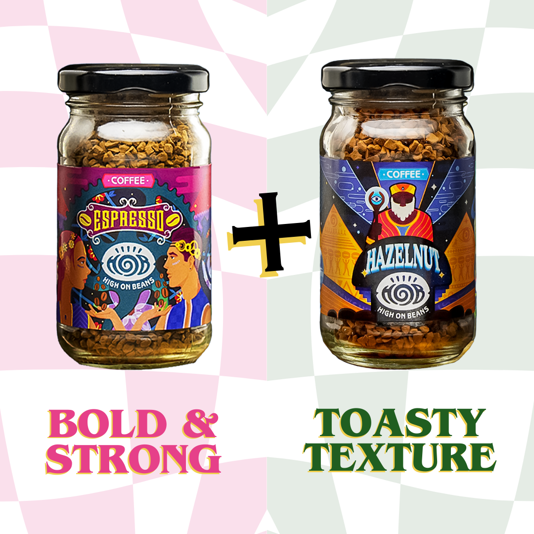 taste of espresso and hazelnut