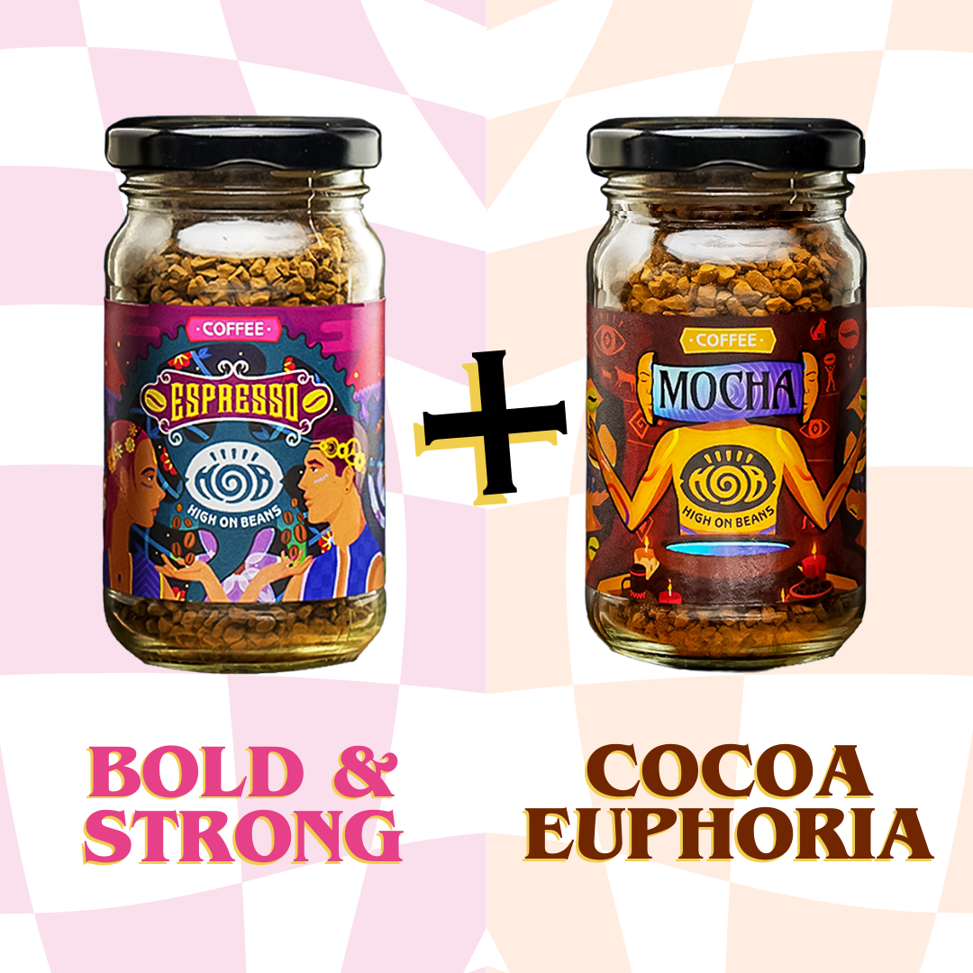 taste of mocha and espresso coffee