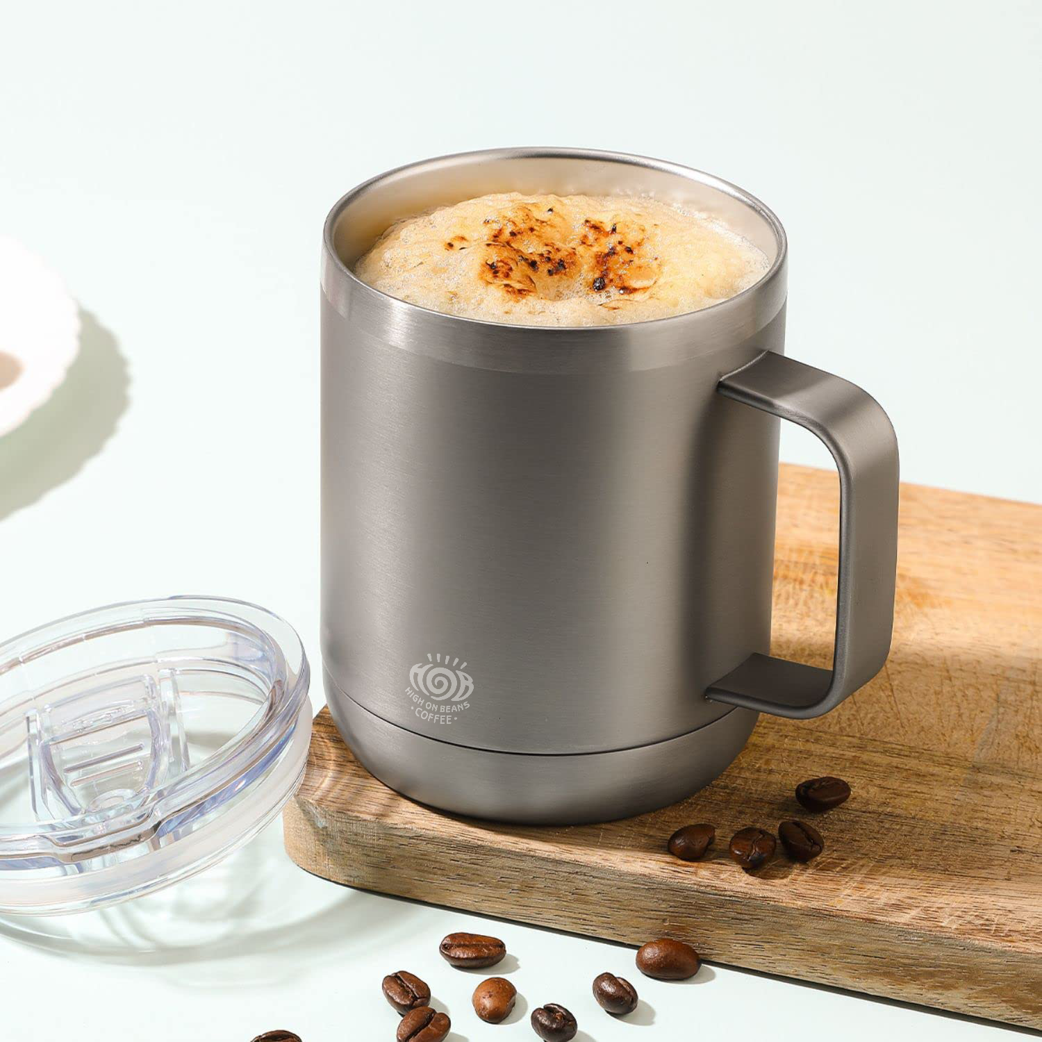 Coffee Mug with Lid - 360 ML