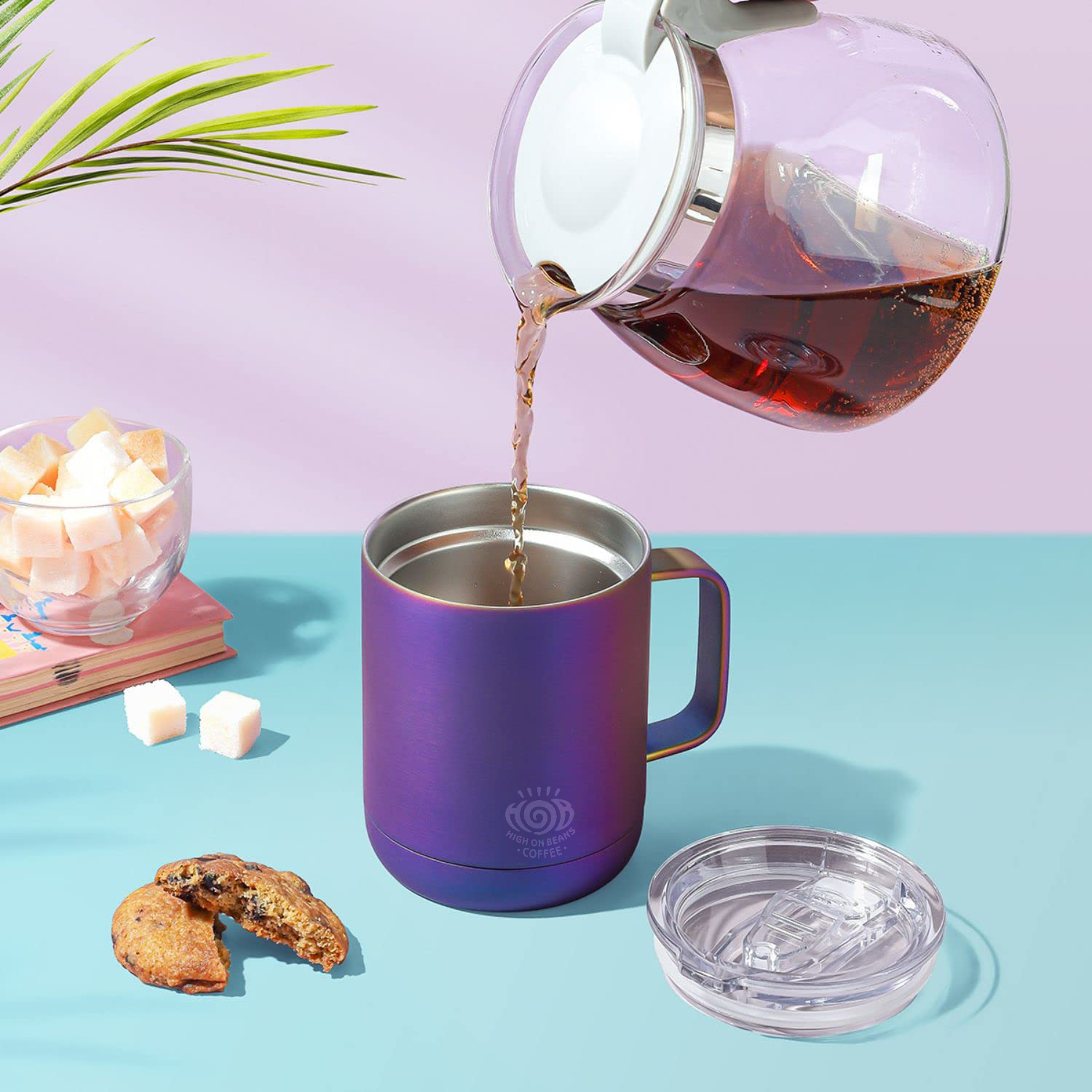 Coffee Mug with Lid - 360 ML