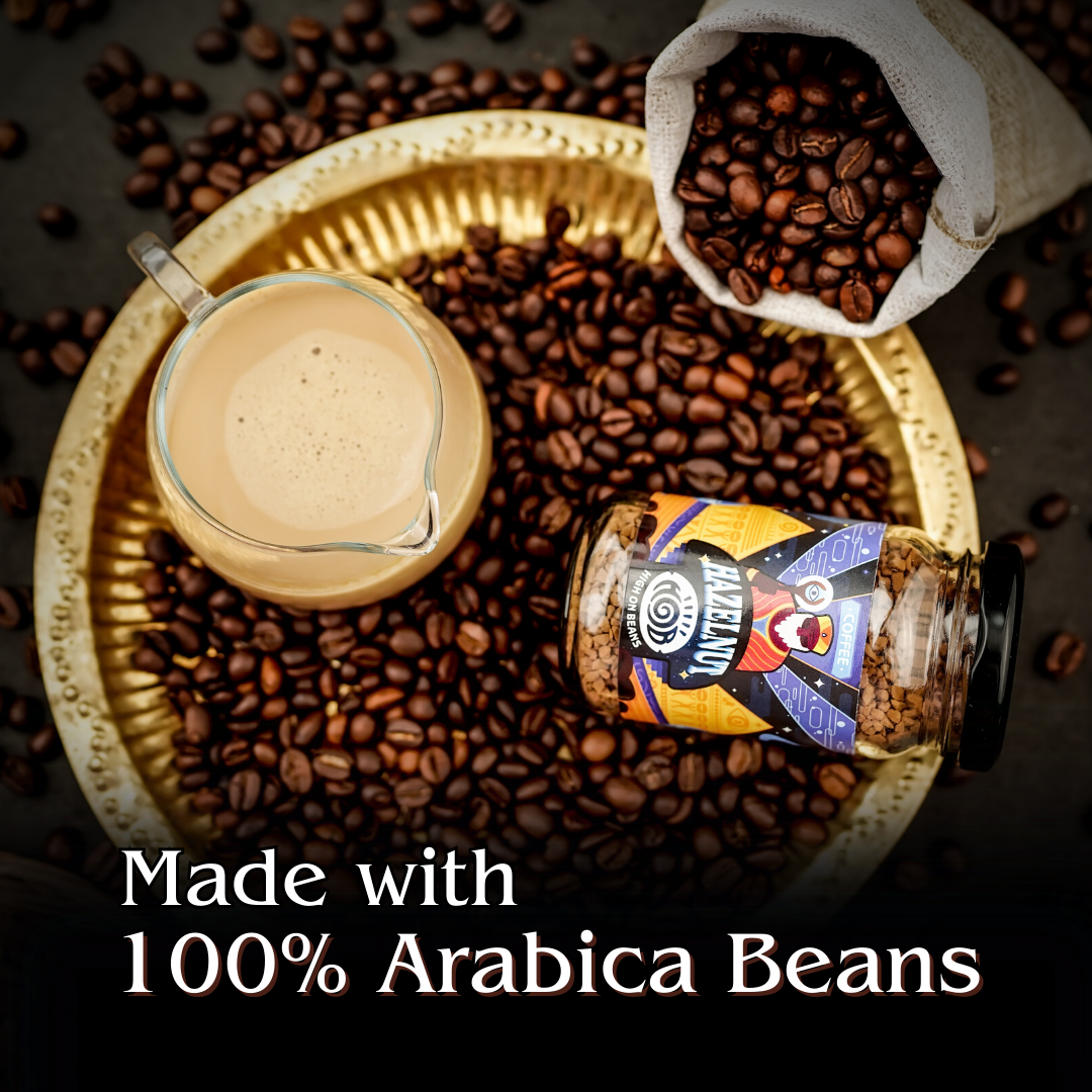 hazelnut with instant coffee